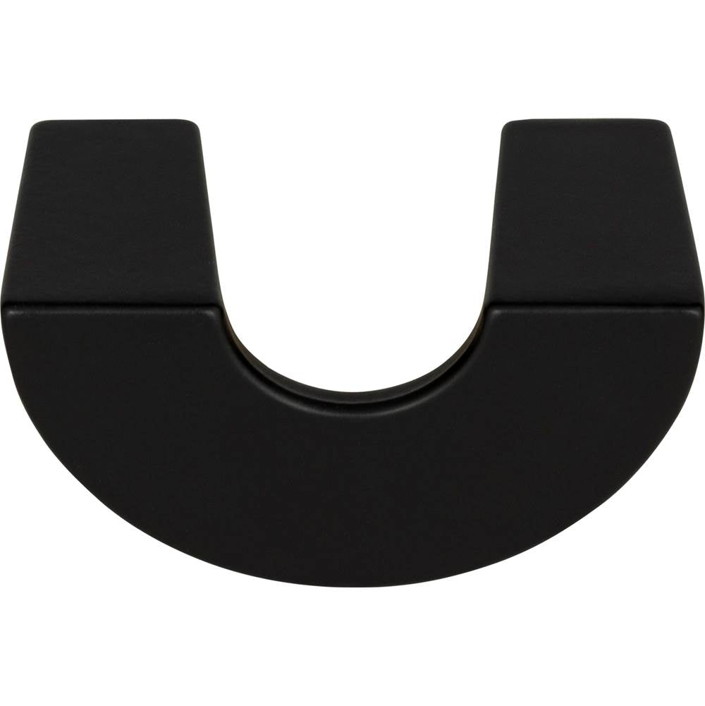Atlas - Roundabout Knob 1 1/4 Inch (c-c) Matte Black - Matte Black