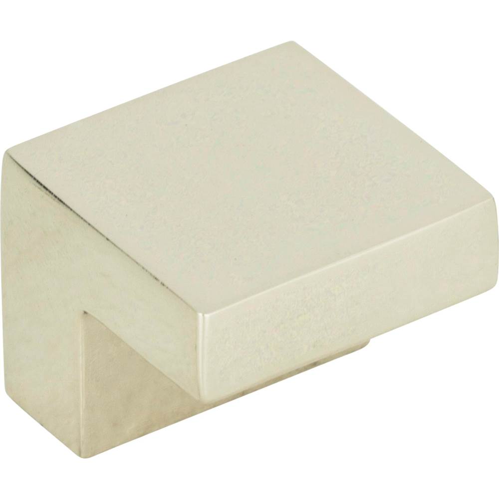 Small Square Knob 5/8 Inch (c-c) Brushed Nickel
