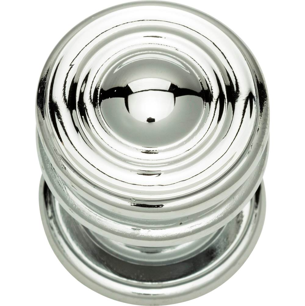 Campaign Round Knob 1 1/4 Inch Brushed Nickel