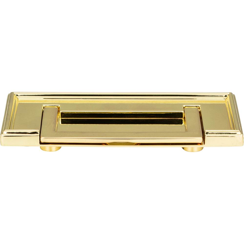 Atlas - Campaign Rope Drop Pull 3 Inch (c-c) Polished Brass - Polished Brass