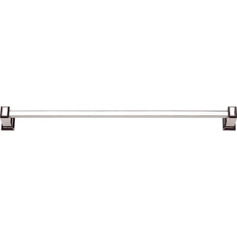 Atlas - Sutton Place Bath Towel Bar 18 Inch Single Polished Nickel - Polished Nickel