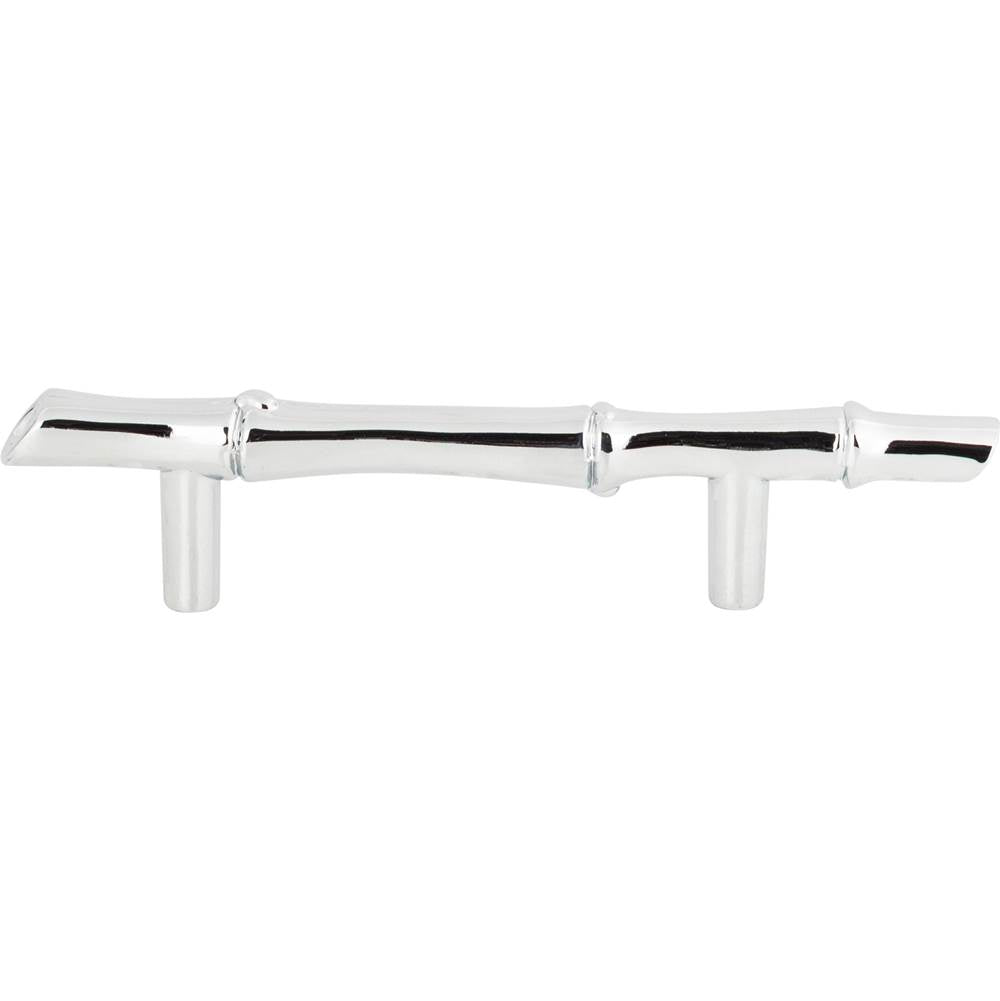 Atlas - Bamboo Pull 3 Inch (c-c) Polished Chrome - Polished Chrome