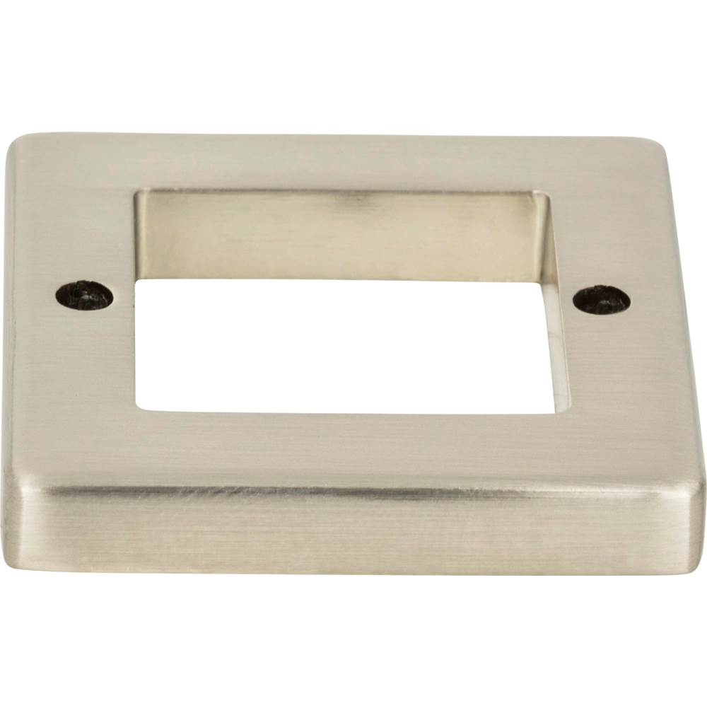 Atlas - Tableau Square Base 1 7/16 Inch Brushed Nickel - Brushed Nickel