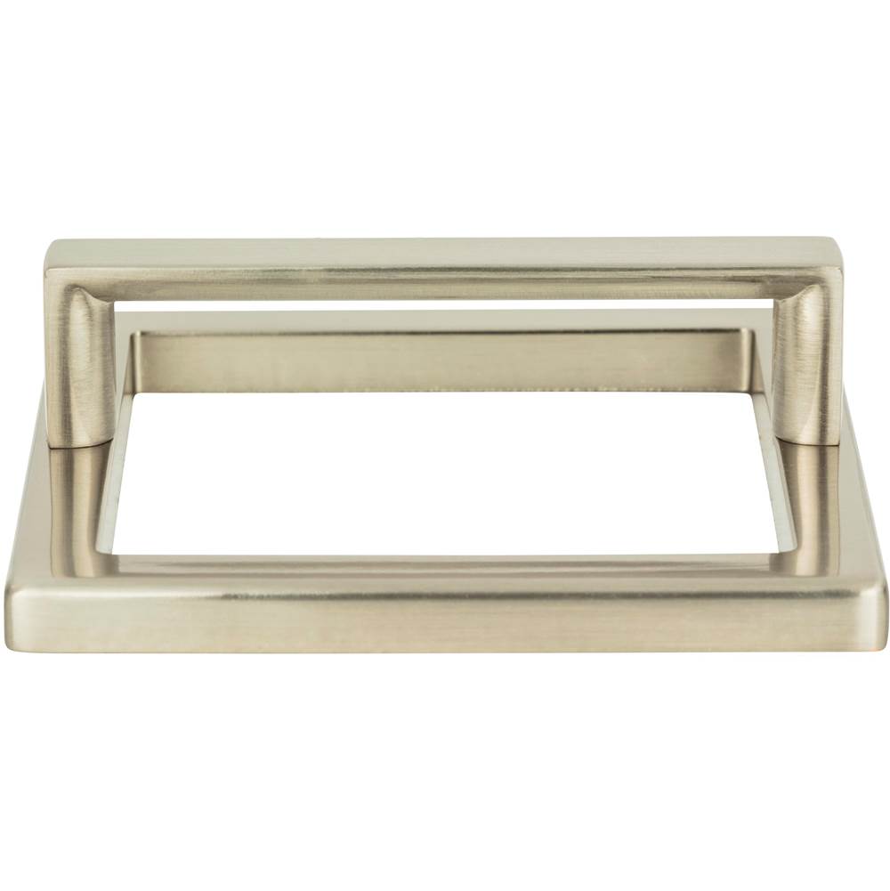 Atlas - Tableau Square Base and Top 3 Inch (c-c) Brushed Nickel - Brushed Nickel