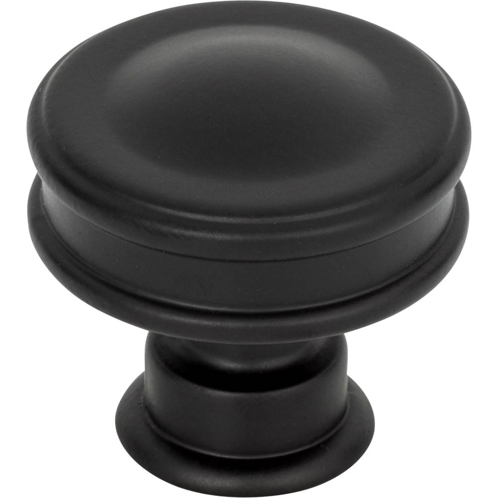 Atlas - Oskar Knob 1 1/4 Inch Matte Black - Matte Black