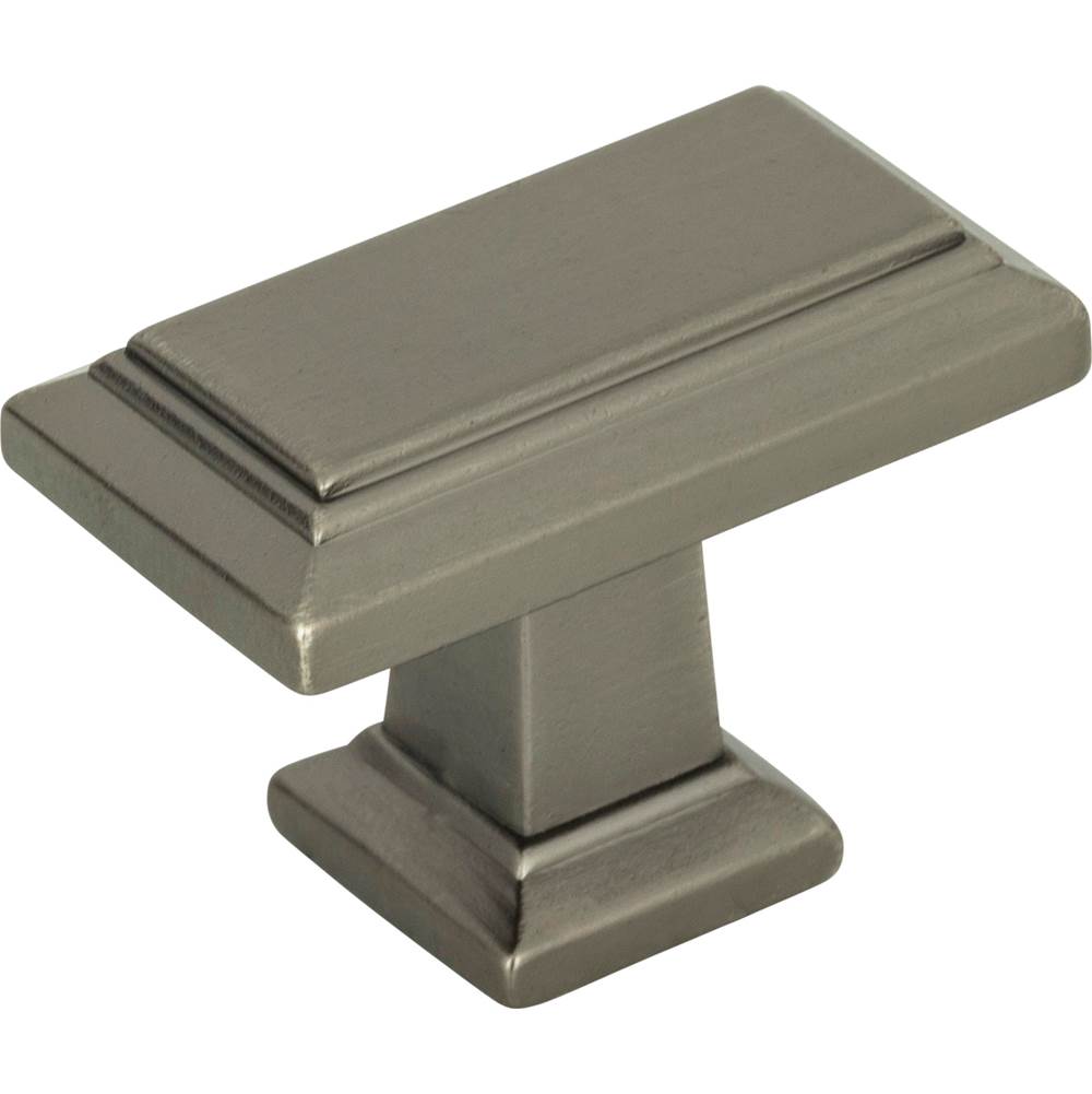Sutton Place Rectangle Knob 1 7/16 Inch Brushed Nickel
