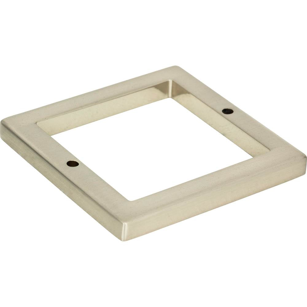 Tableau Square Base 2 1/2 Inch Brushed Nickel