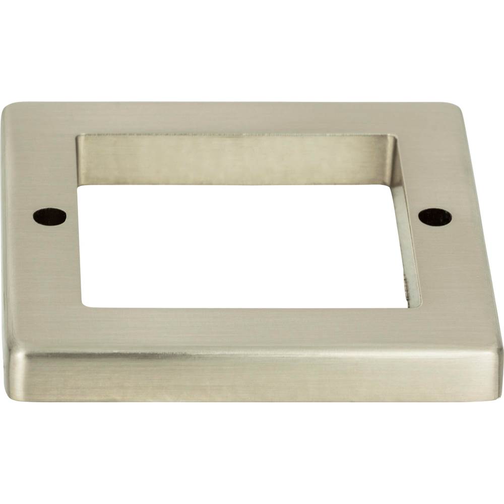Atlas - Tableau Square Base 1 13/16 Inch Brushed Nickel - Brushed Nickel