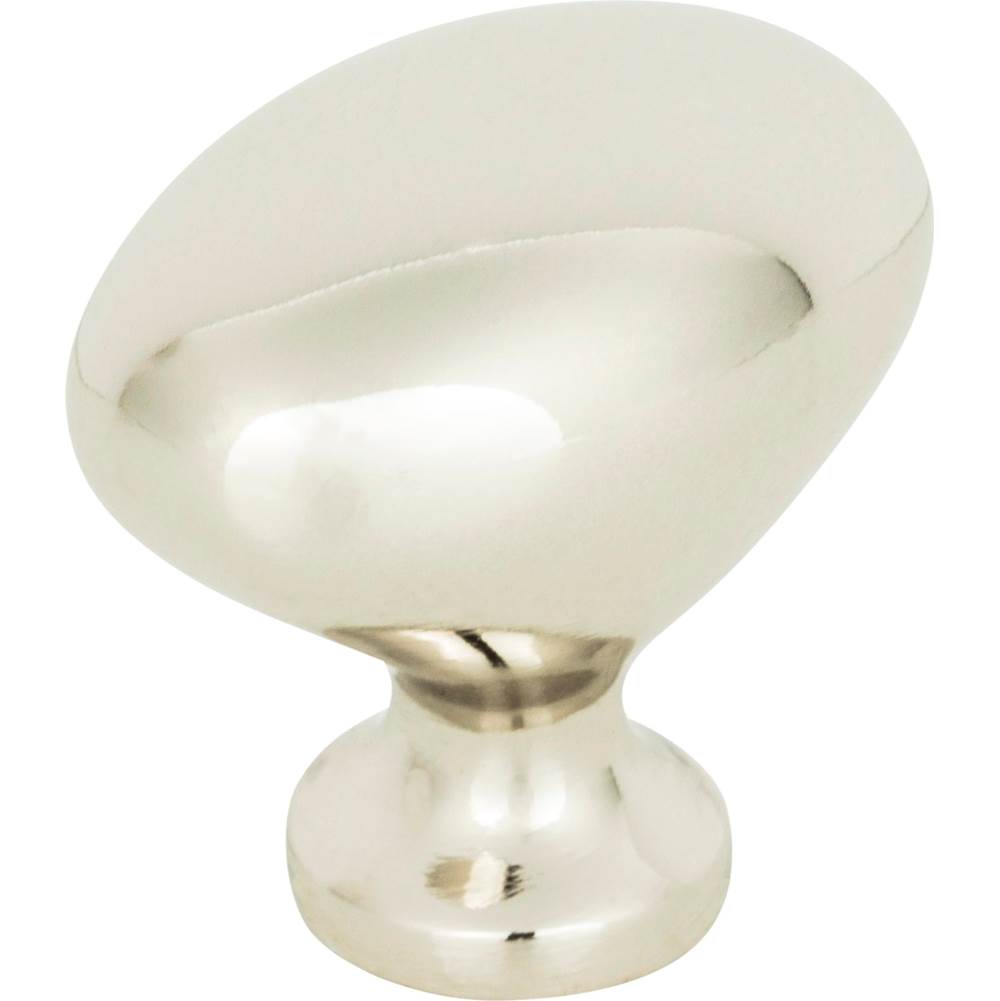 Robin Egg Knob 1 1/4 Inch Brushed Nickel
