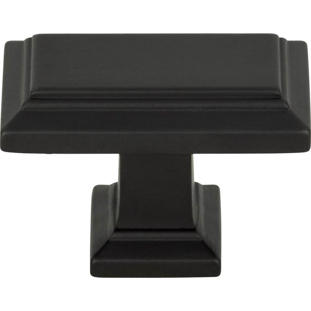 Atlas - Sutton Place Rectangle Knob 1 7/16 Inch Modern Bronze - Modern Bronze