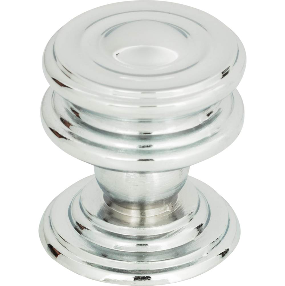 Atlas - Campaign Round Knob 1 1/4 Inch Polished Chrome - Polished Chrome