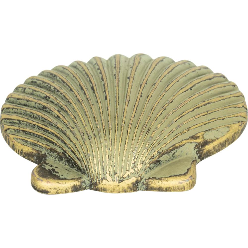 Atlas - Clamshell Knob 2 Inch Verdigris - Verdigris