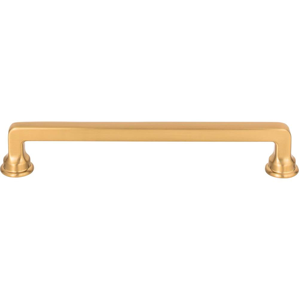 Atlas - Oskar Pull 6 5/16 Inch (c-c) Warm Brass - Warm Brass