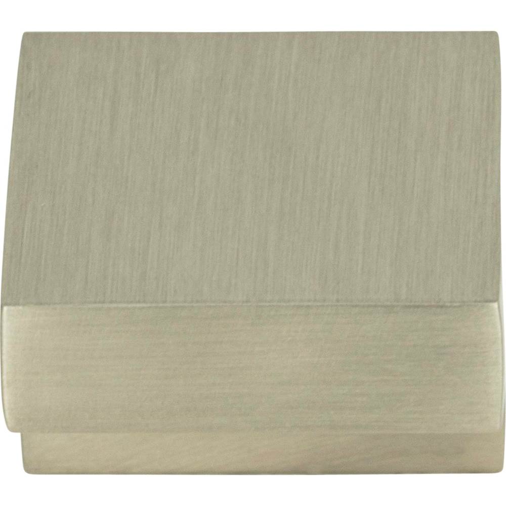 Atlas - Small Square Knob 5/8 Inch (c-c) Brushed Nickel - Brushed Nickel