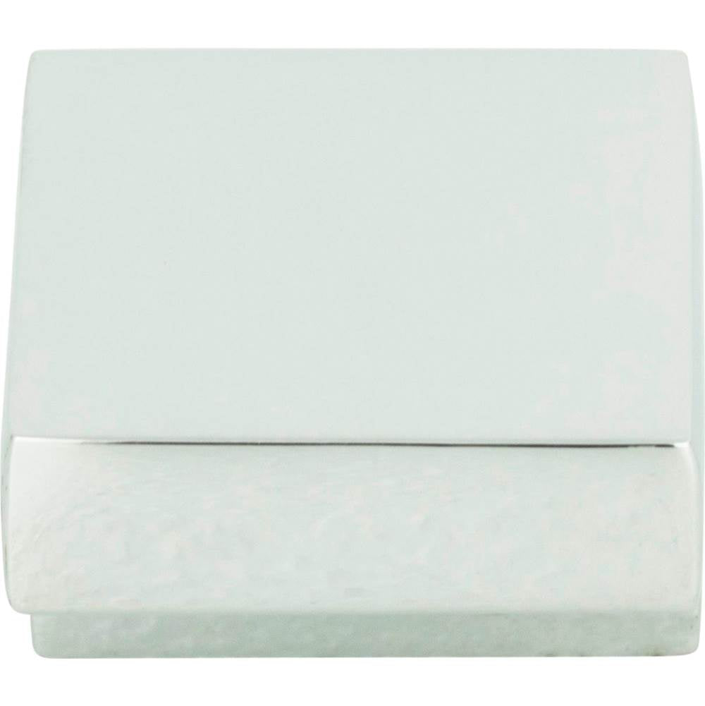 Atlas - Small Square Knob 5/8 Inch (c-c) Polished Chrome - Polished Chrome