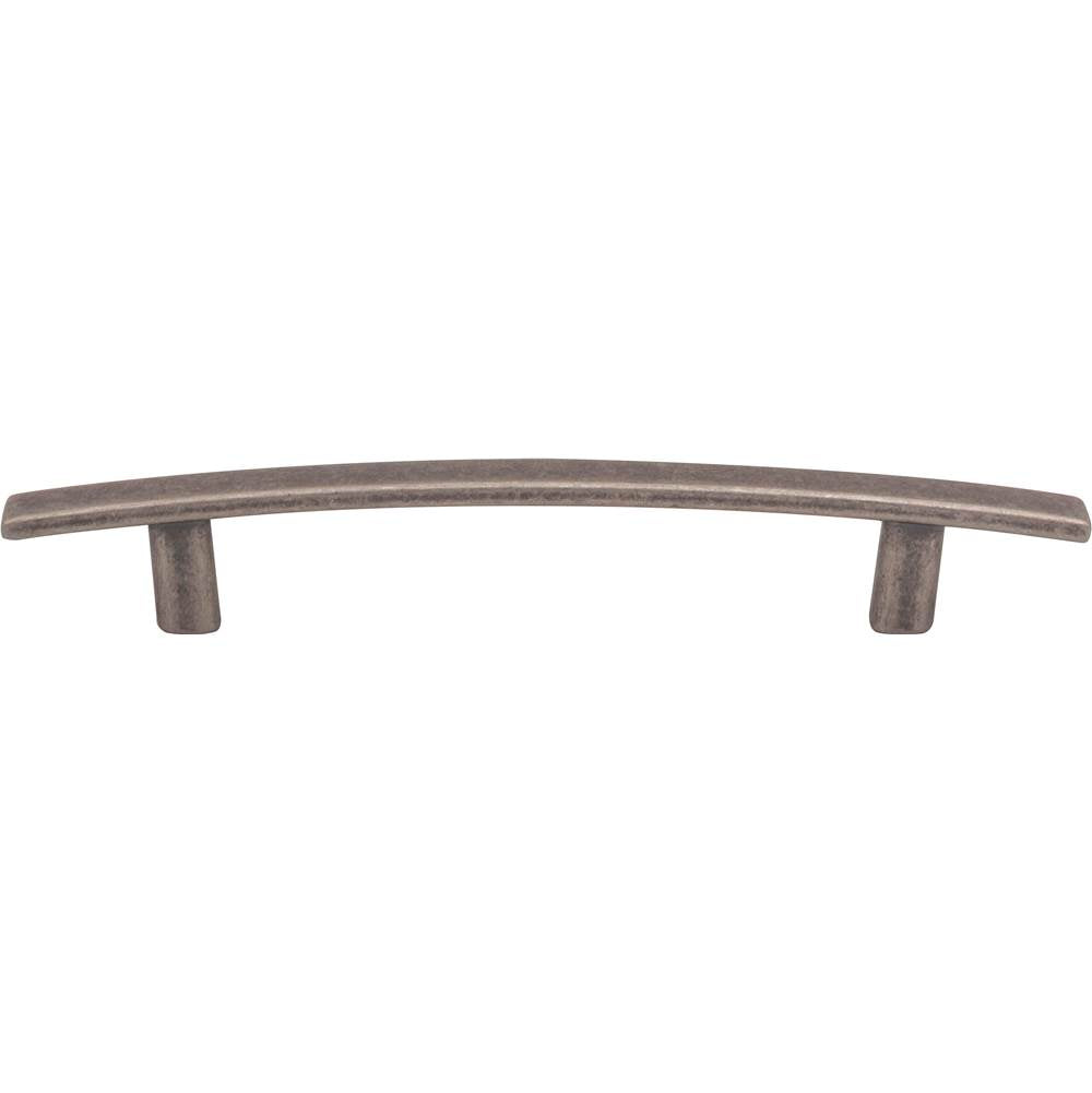 Atlas - Curved Line Pull 5 1/16 Inch (c-c) Pewter - Pewter
