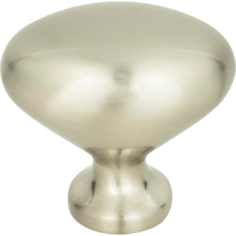 Atlas - Robin Egg Knob 1 1/4 Inch Brushed Nickel - Brushed Nickel