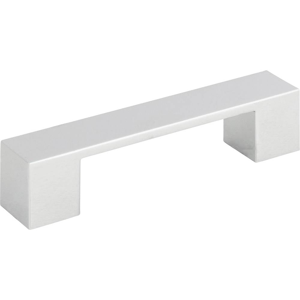 Wide Square Pull 3 3/4 Inch (c-c) Brushed Nickel