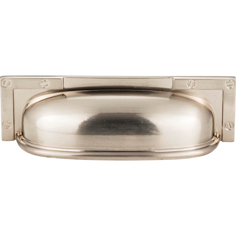 Atlas - Campaign L-Bracket Cup Pull 3 3/4 Inch (c-c) Brushed Nickel - Brushed Nickel