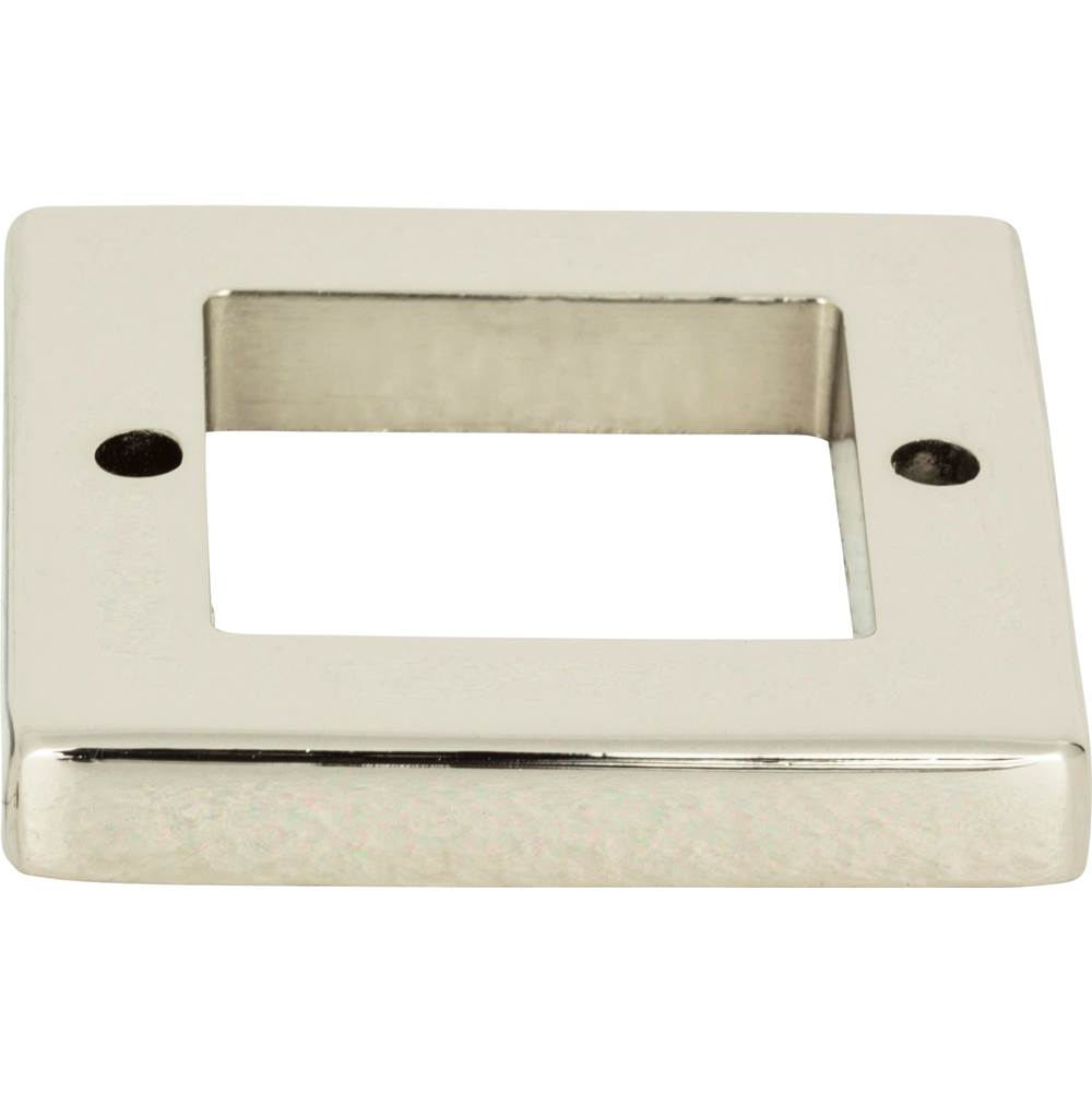 Atlas - Tableau Square Base 1 7/16 Inch Polished Nickel - Polished Nickel