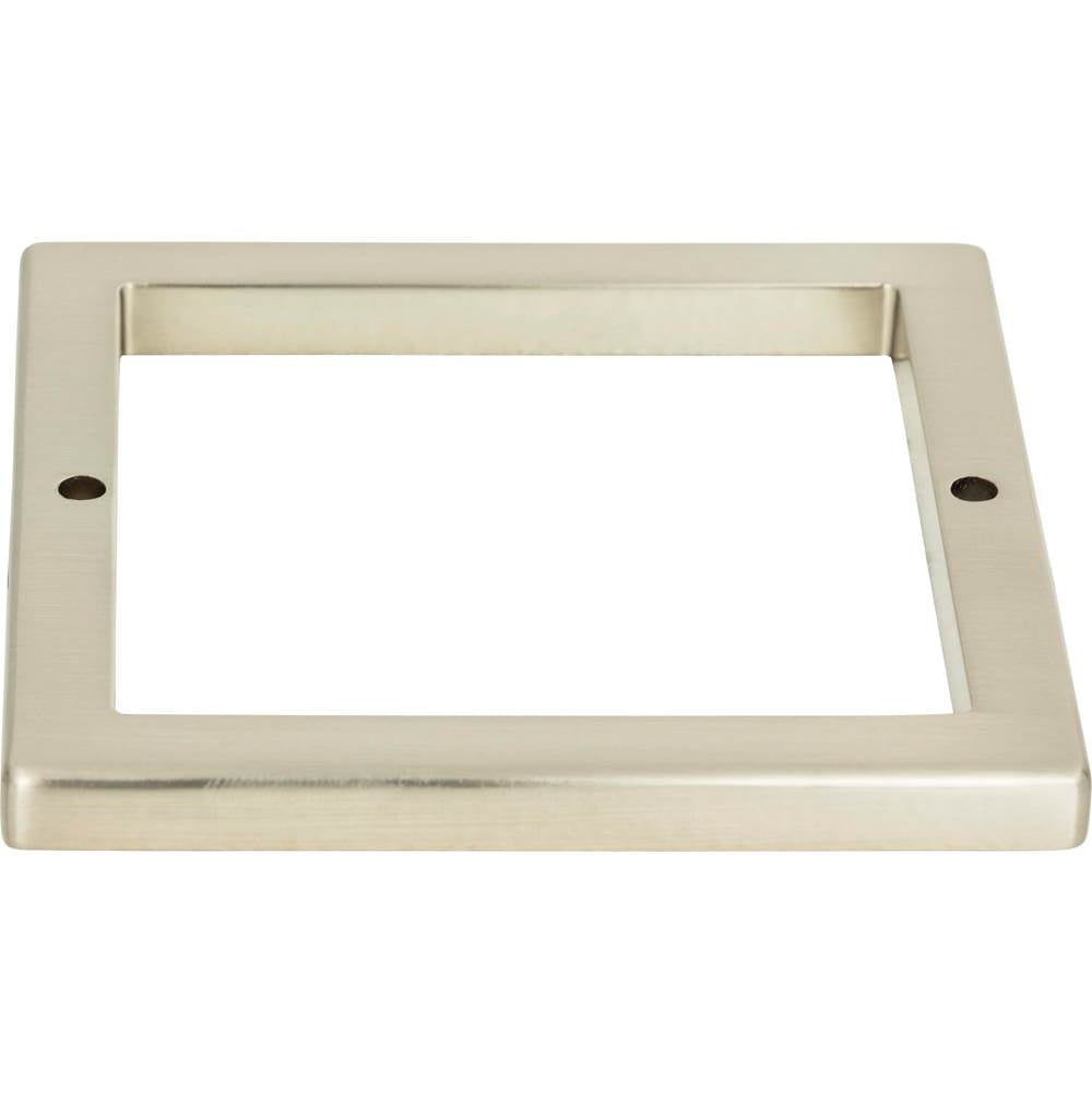 Atlas - Tableau Square Base 3 Inch Brushed Nickel - Brushed Nickel