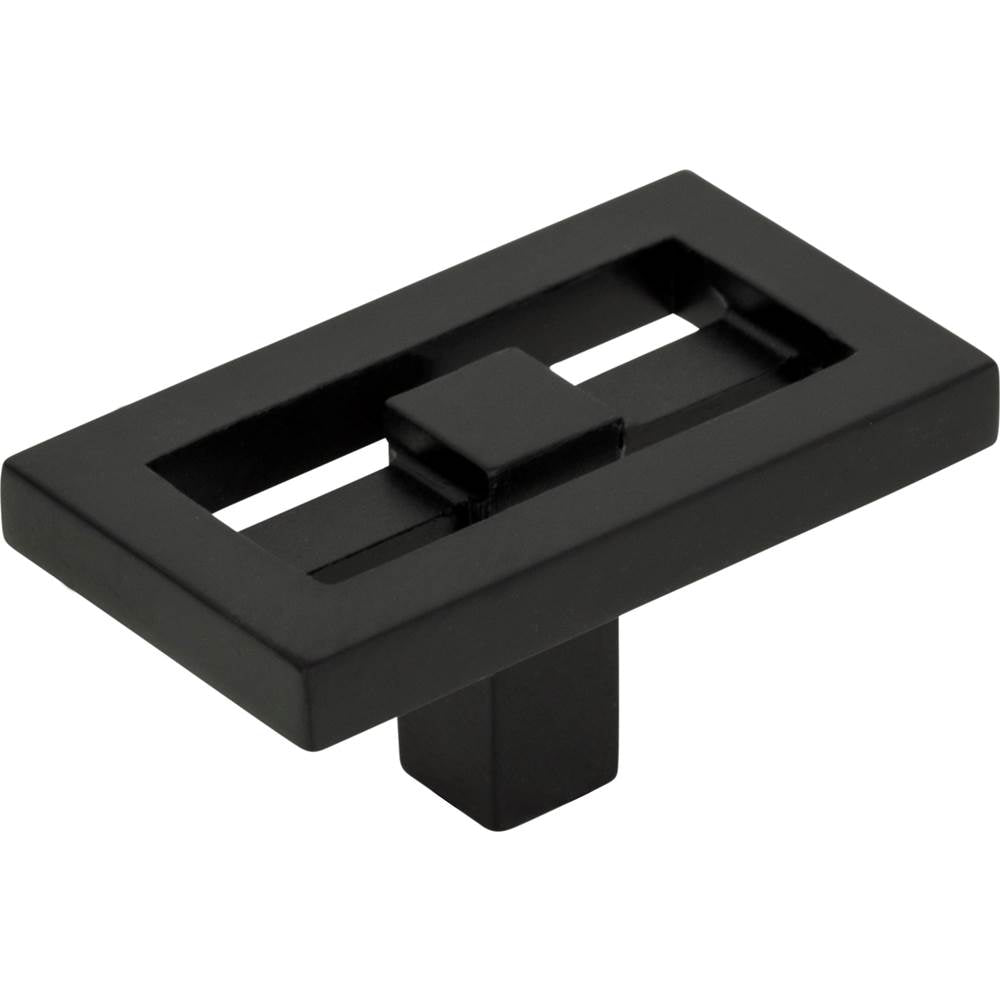 Nobu Rectangle Knob 1 3/4 Inch Matte Black