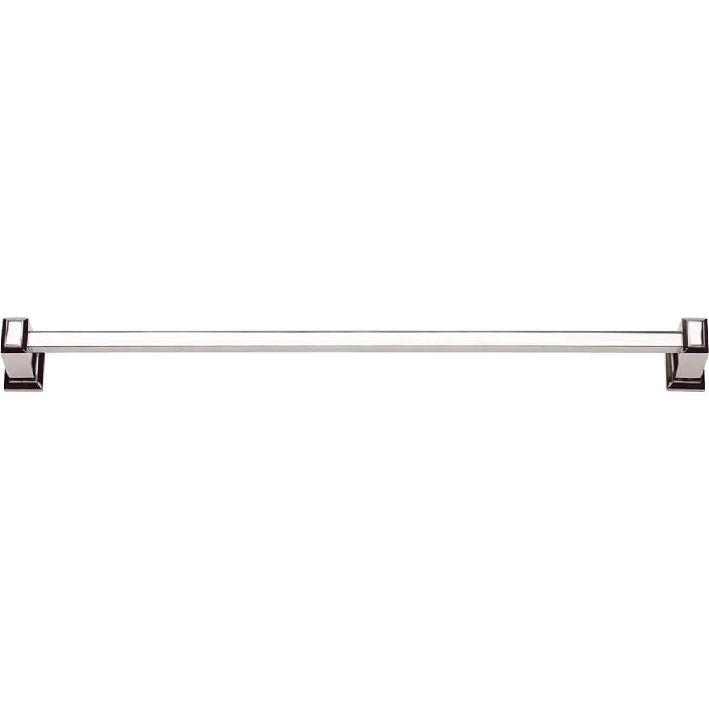 Atlas - Sutton Place Bath Towel Bar 24 Inch Single Polished Nickel - Polished Nickel