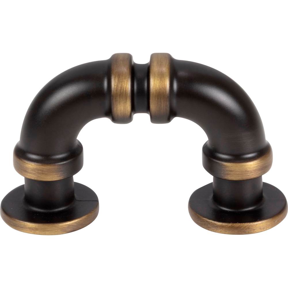 Atlas - Steam Punk Finger Pull 1 5/16 Inch (c-c) Cafe Bronze - Cafe Bronze