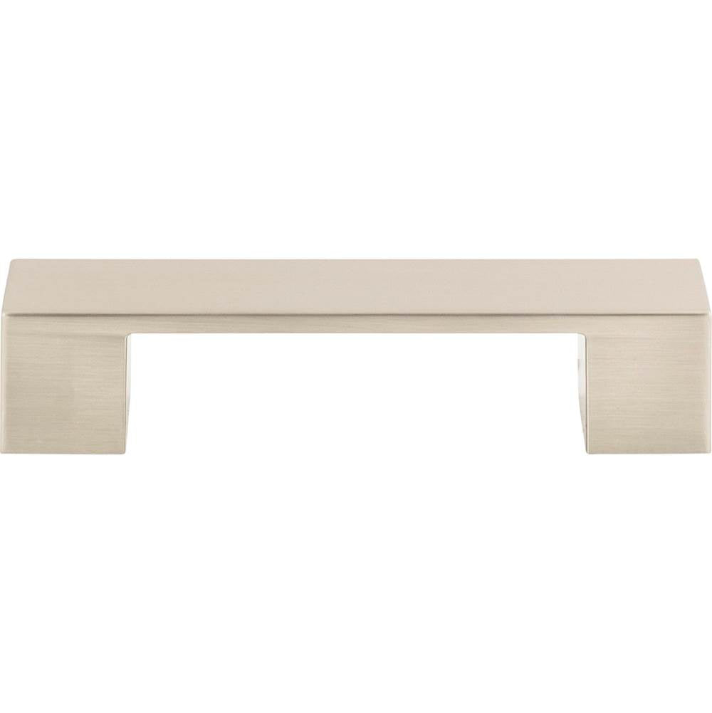 Atlas - Wide Square Pull 3 3/4 Inch (c-c) Brushed Nickel - Brushed Nickel