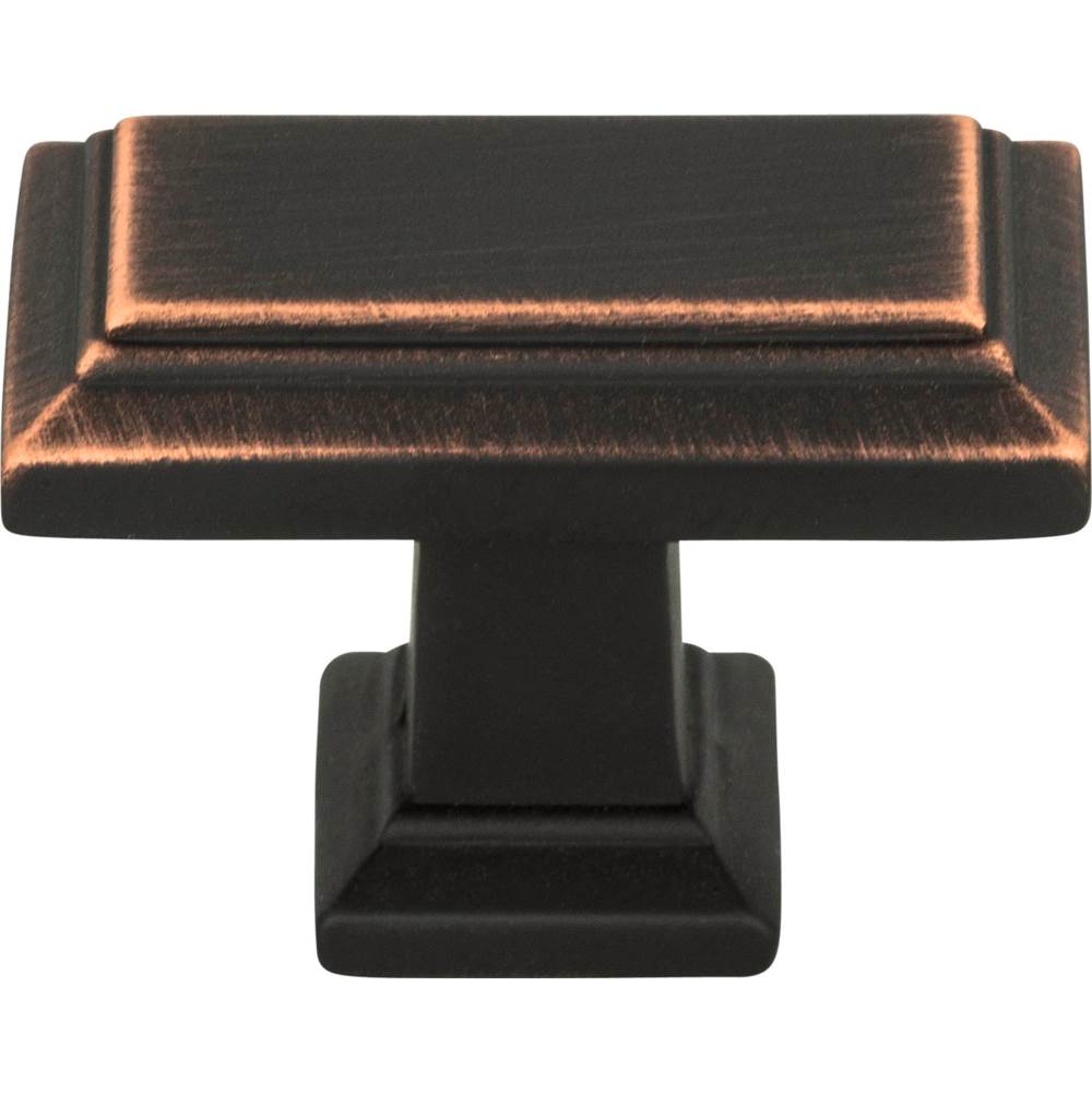Atlas - Sutton Place Rectangle Knob 1 7/16 Inch Venetian Bronze - Venetian Bronze