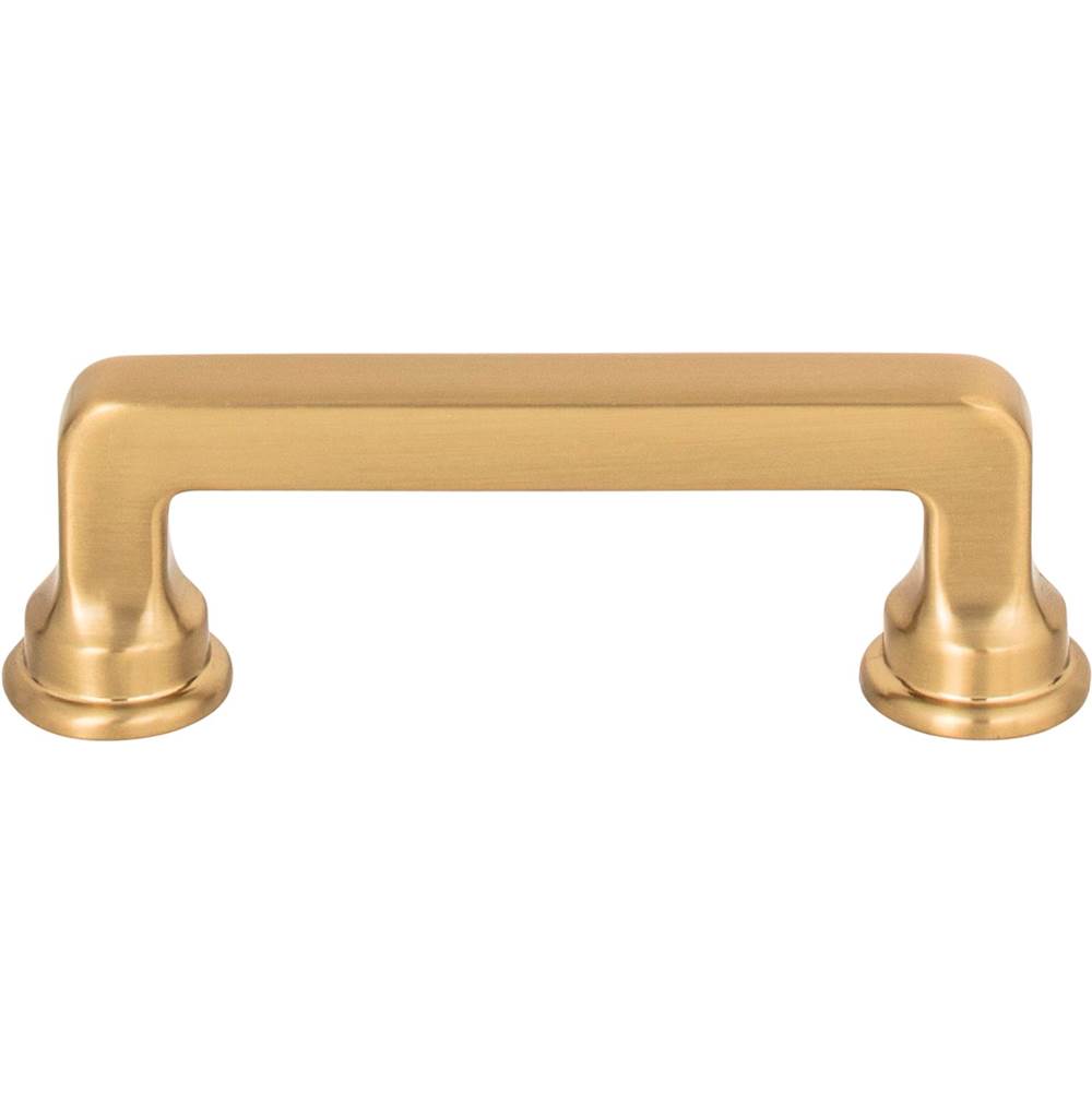 Atlas - Oskar Pull 3 Inch (c-c) Warm Brass - Warm Brass
