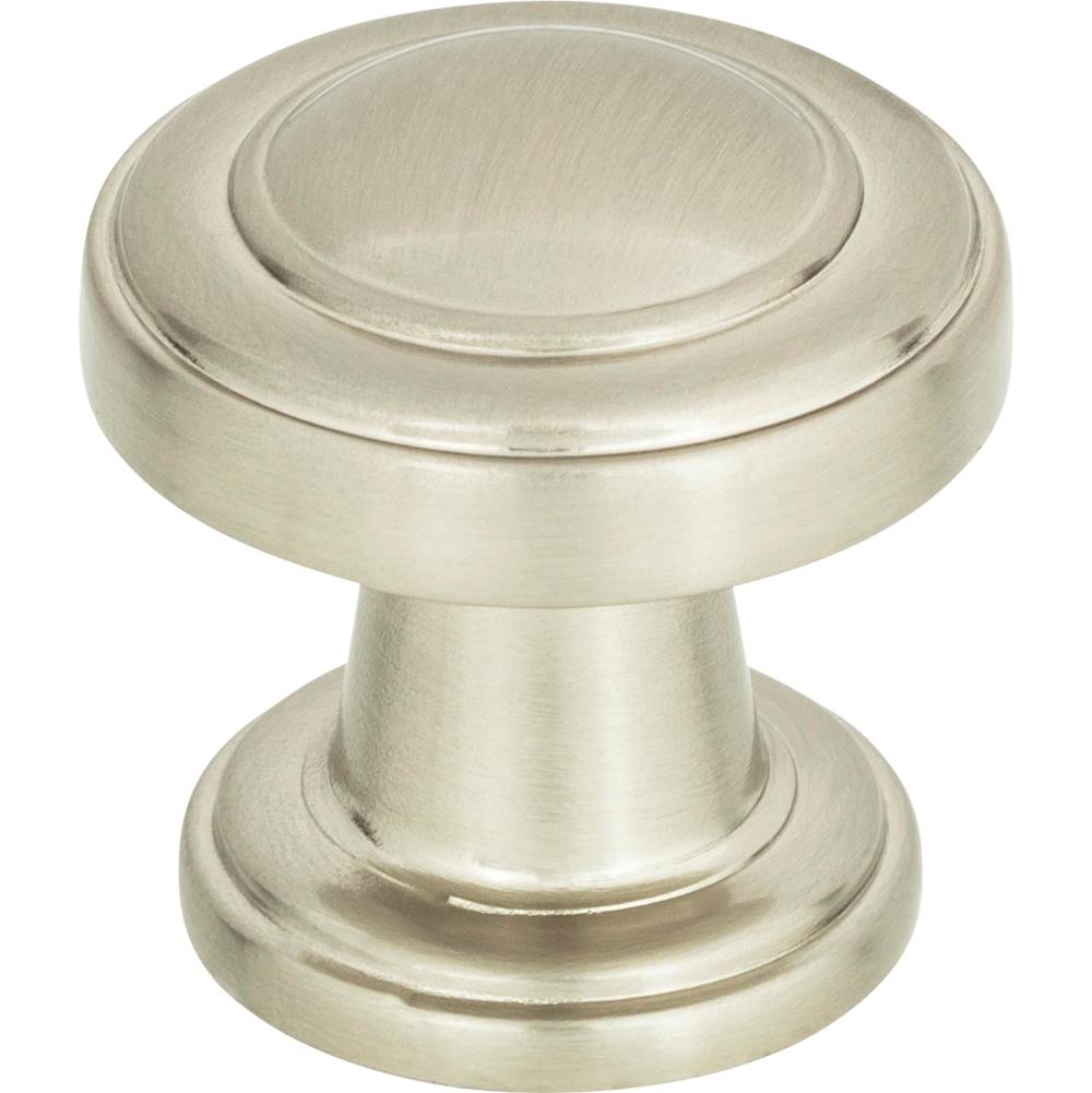 Atlas - Bronte Knob 1 1/8 Inch Brushed Nickel - Brushed Nickel