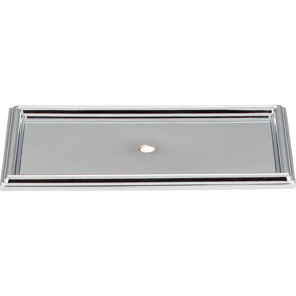 Atlas - Campaign Rope Backplate 3 11/16 Inch Polished Chrome - Polished Chrome