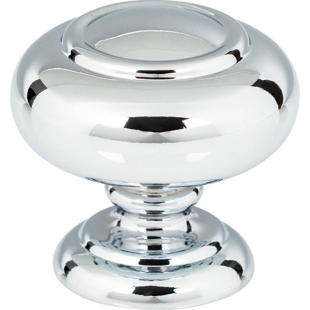Atlas - Victoria Knob 1 1/4 Inch Polished Chrome - Polished Chrome