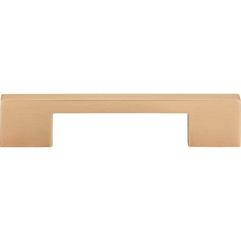 Atlas - Thin Square Pull 5 1/16 Inch (c-c) Champagne - Champagne