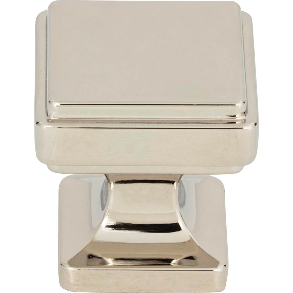 Atlas - Kate Knob 1 1/8 Inch Polished Nickel - Polished Nickel