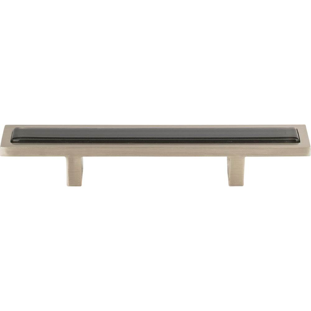 Atlas - Spa Black Pull 3 Inch (c-c) Brushed Nickel - Brushed Nickel