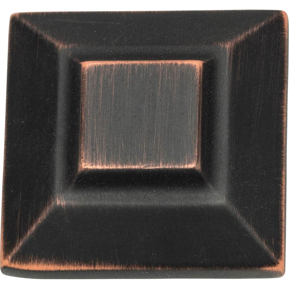 Trocadero Large Square Knob 1 1/2 Inch Brushed Nickel