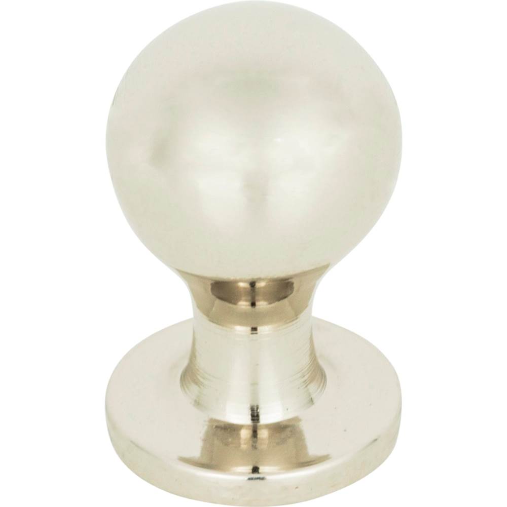 Atlas - Nipple Knob 3/4 Inch Polished Nickel - Polished Nickel