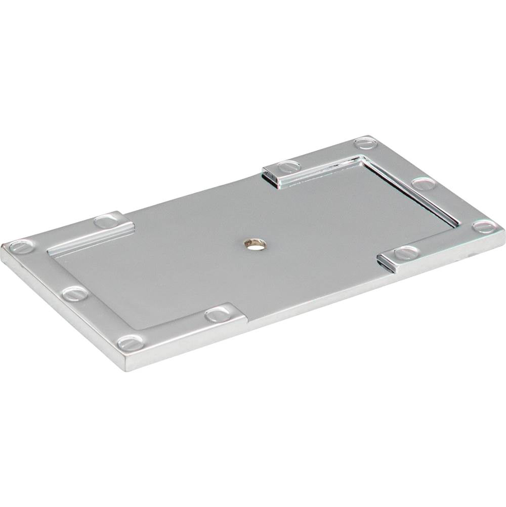 Campaign L-Bracket Backplate 3 11/16 Inch Brushed Nickel