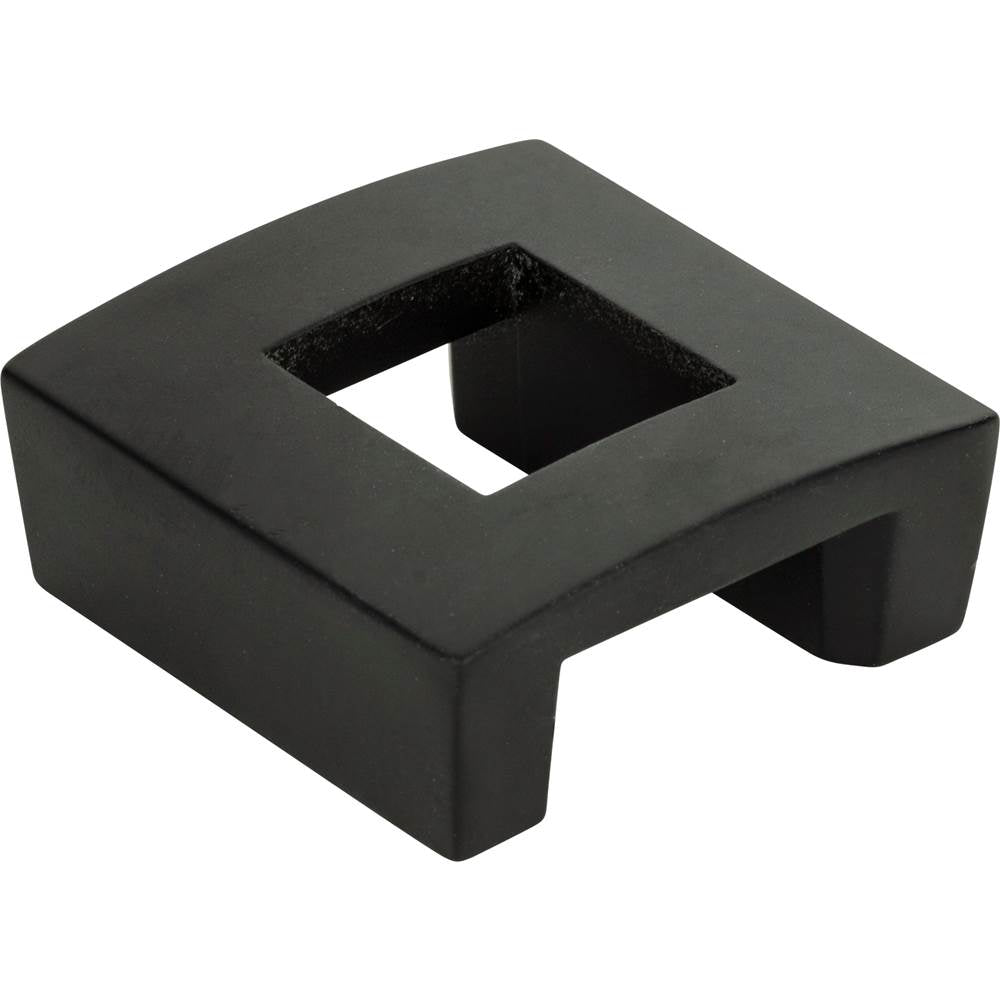 Centinel Square Knob 1 1/4 Inch (c-c) Matte Black