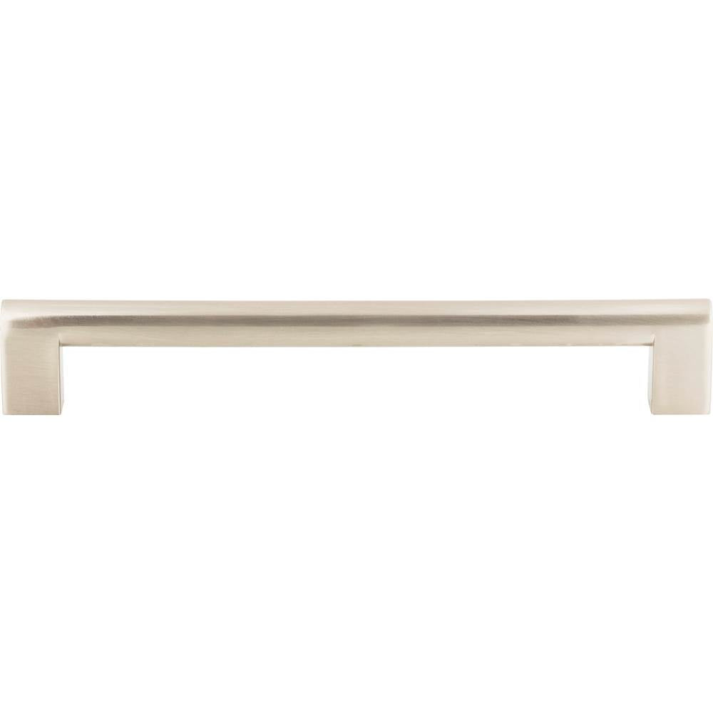 Atlas - Round Rail Pull 7 9/16 Inch (c-c) Brushed Nickel - Brushed Nickel