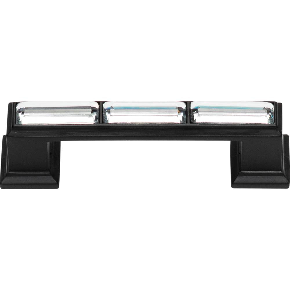 Legacy Crystal Pull 3 Inch (c-c) Matte Black