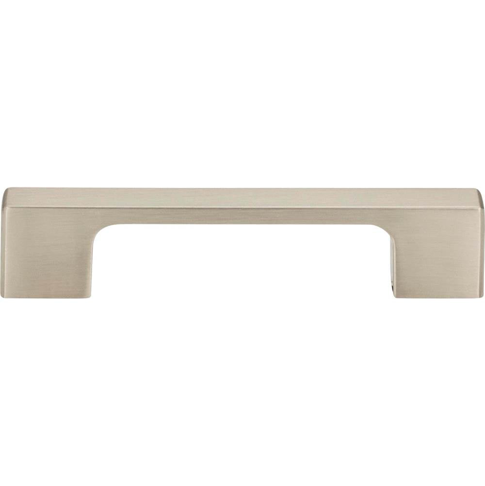 Atlas - Thin Square Pull 3 3/4 Inch (c-c) Brushed Nickel - Brushed Nickel