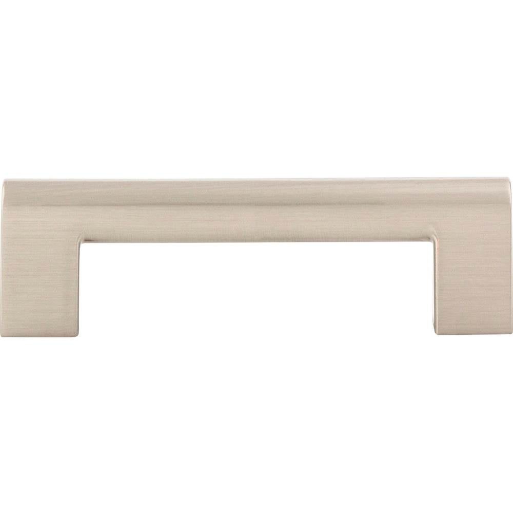 Atlas - Round Rail Pull 3 3/4 Inch (c-c) Brushed Nickel - Brushed Nickel