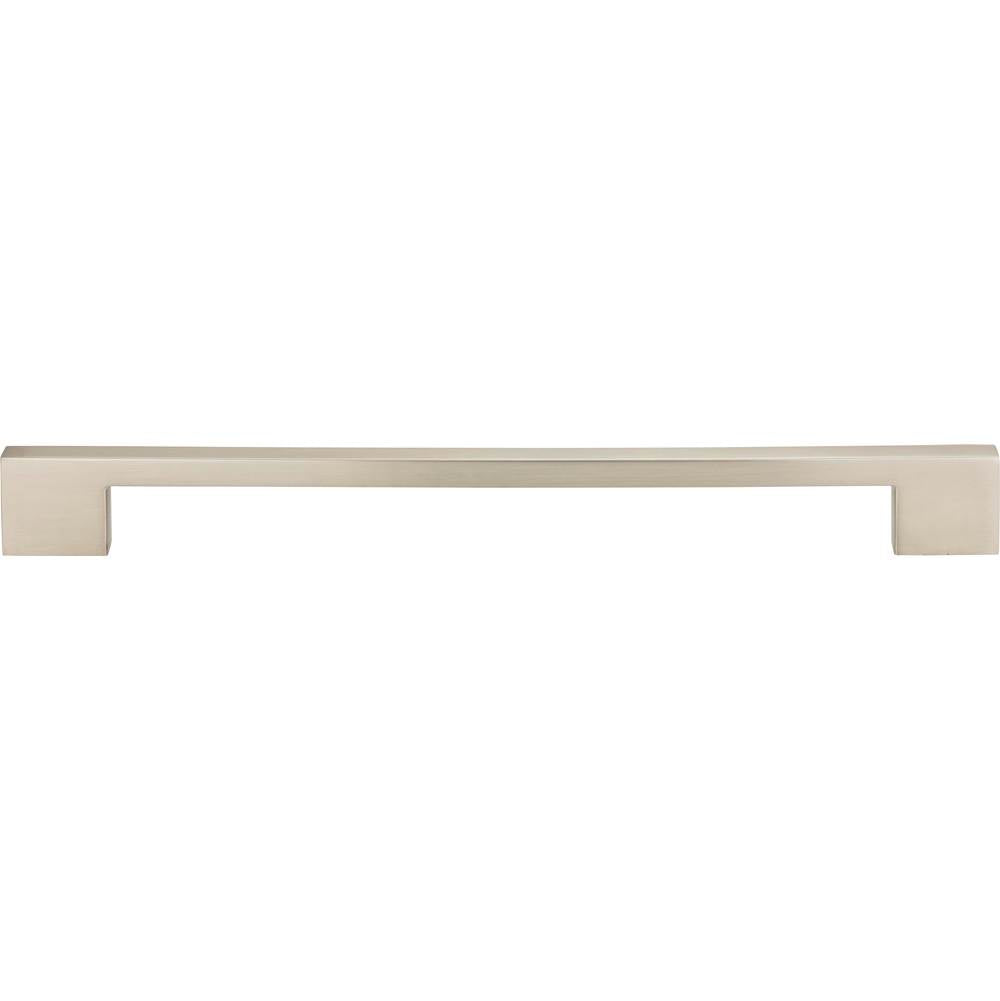 Atlas - Thin Square Pull 11 5/16 Inch (c-c) Brushed Nickel - Brushed Nickel