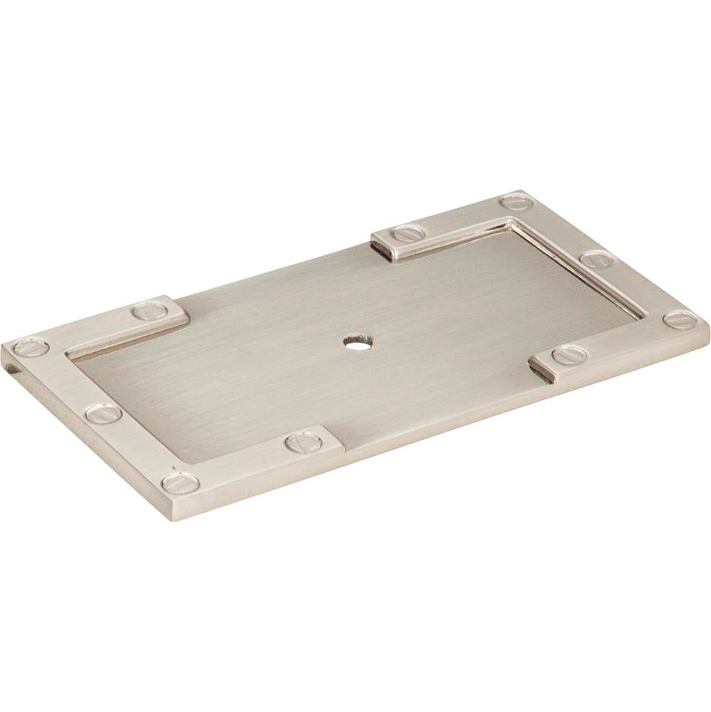 Campaign L-Bracket Backplate 3 11/16 Inch Brushed Nickel