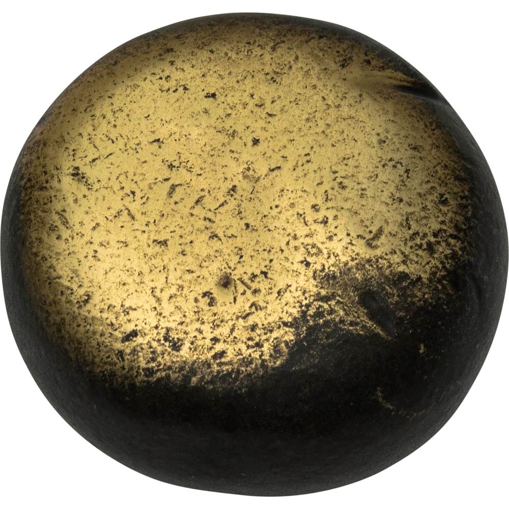 Distressed Round Knob 1 3/8 Inch Antique Bronze