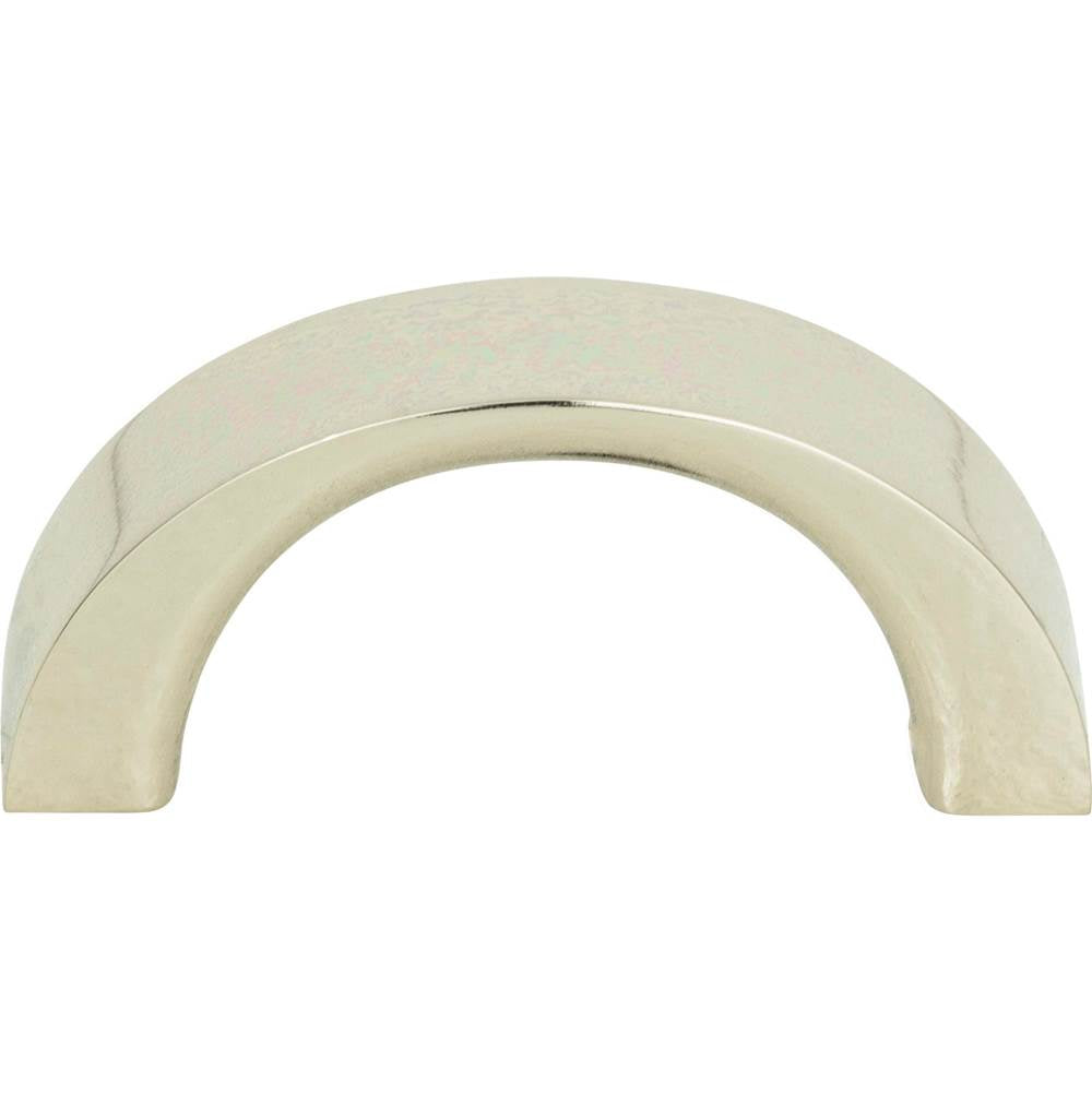 Atlas - Tableau Curved Pull 1 7/16 Inch (c-c) Polished Nickel - Polished Nickel