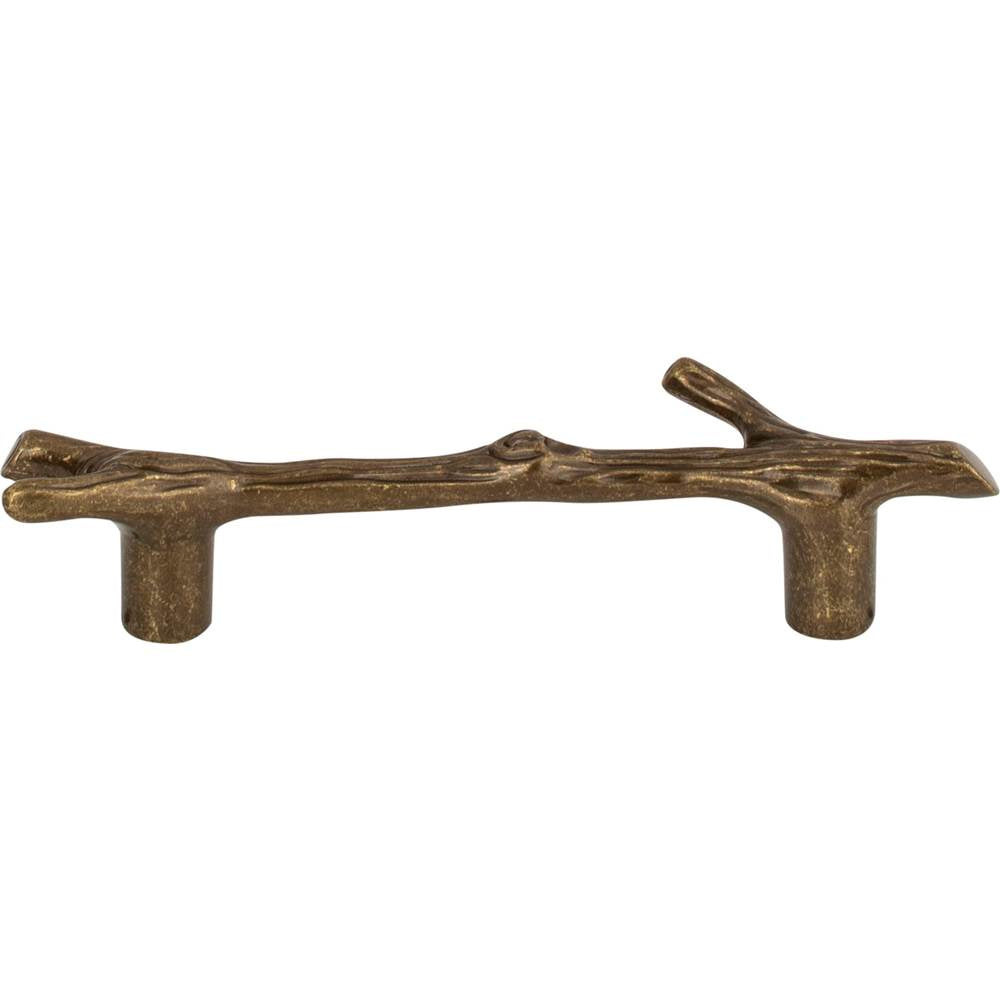 Atlas - Twig Pull 3 Inch (c-c) Burnished Bronze - Burnished Bronze